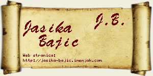 Jasika Bajić vizit kartica